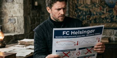 Hamlet holding negative chart titled FC Helsingør