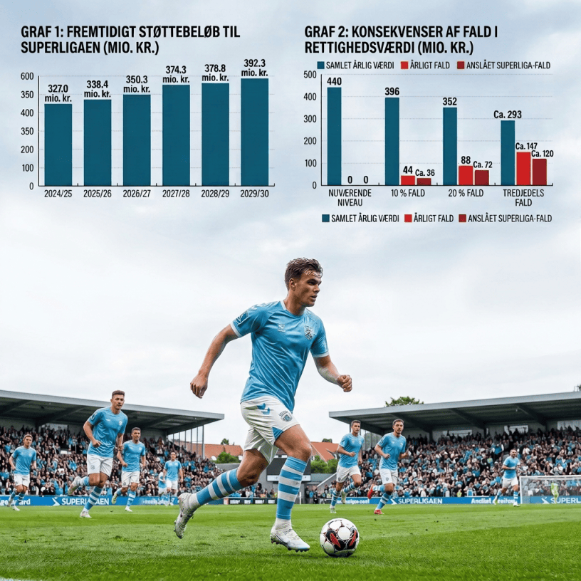 Lille stadion uden øvre tribune